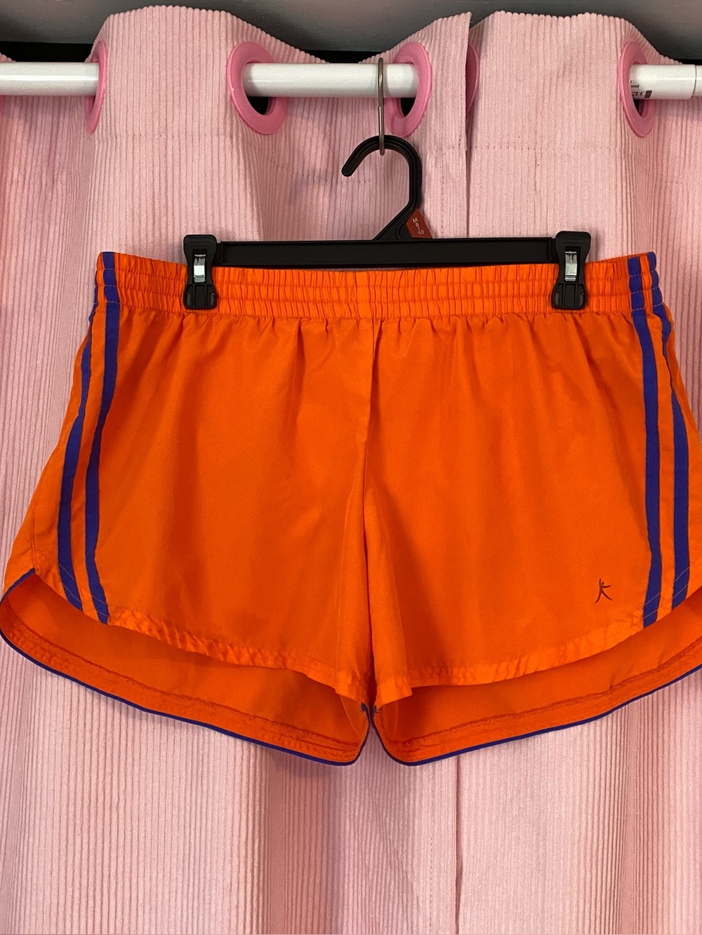 Danskin Now Vibrant Orange and Purple Running Shorts Size Large